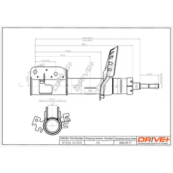 Amortisseur avant gauche Dr!ve+ DP1610.10.0191