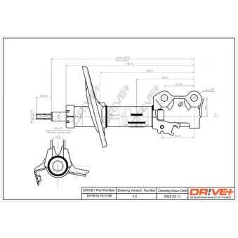 Amortisseur avant droit Dr!ve+ DP1610.10.0199