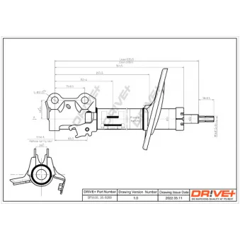 Amortisseur avant gauche Dr!ve+ DP1610.10.0200