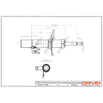 Amortisseur avant gauche Dr!ve+ DP1610.10.0206