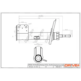 Amortisseur avant gauche Dr!ve+ DP1610.10.0212