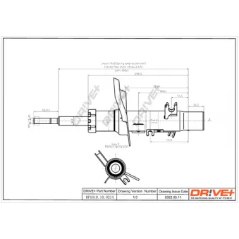 Amortisseur avant droit Dr!ve+ DP1610.10.0214