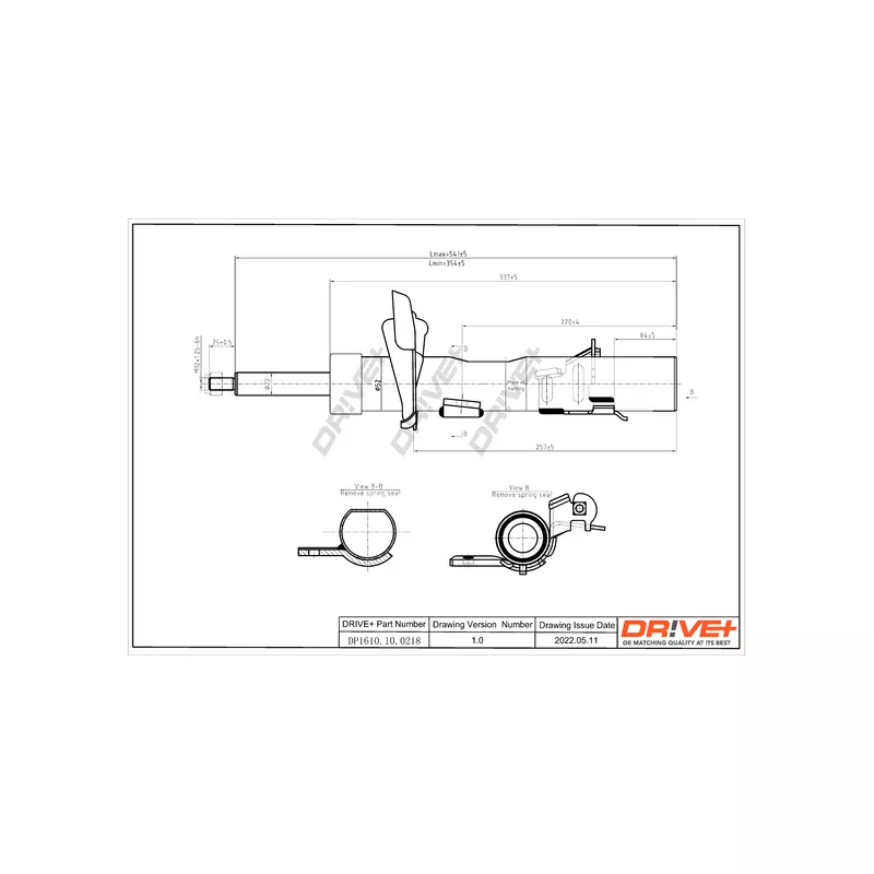 Amortisseur avant droit Dr!ve+ DP1610.10.0218