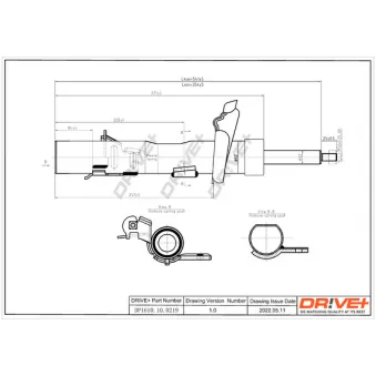 Amortisseur avant gauche Dr!ve+ DP1610.10.0219