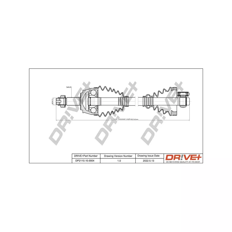 Arbre de transmission Dr!ve+ DP2110.10.0004