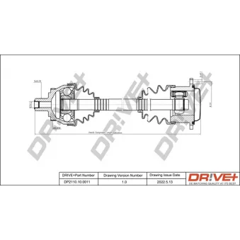 Arbre de transmission Dr!ve+ DP2110.10.0011