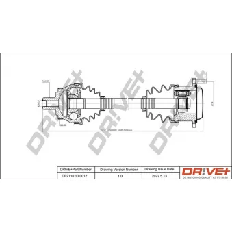 Arbre de transmission Dr!ve+ DP2110.10.0012