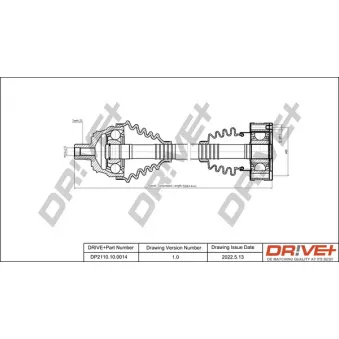 Arbre de transmission Dr!ve+ DP2110.10.0014