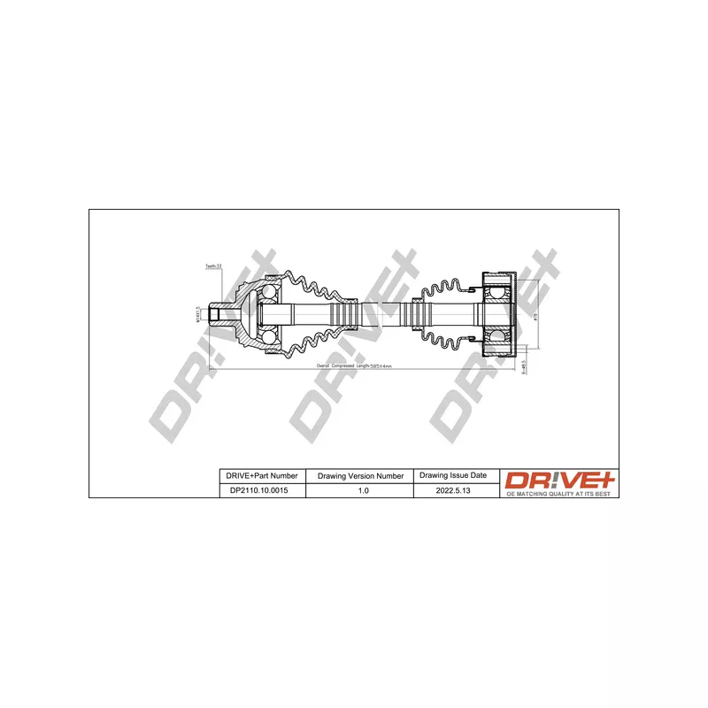 Arbre de transmission Dr!ve+ DP2110.10.0015