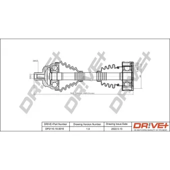 Arbre de transmission Dr!ve+ DP2110.10.0016