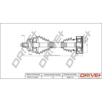 Arbre de transmission Dr!ve+ DP2110.10.0021