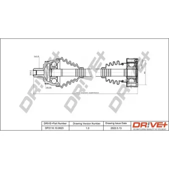 Arbre de transmission Dr!ve+ DP2110.10.0023