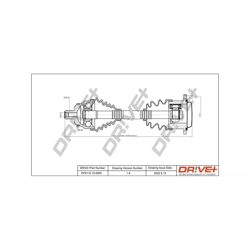 Arbre de transmission Dr!ve+ DP2110.10.0025