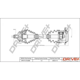 Arbre de transmission Dr!ve+ DP2110.10.0026