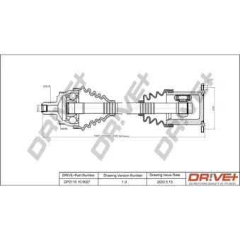 Arbre de transmission Dr!ve+ DP2110.10.0027