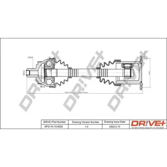 Arbre de transmission Dr!ve+ DP2110.10.0032