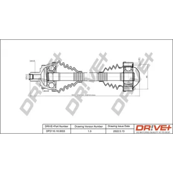Arbre de transmission Dr!ve+ DP2110.10.0033