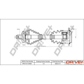 Arbre de transmission Dr!ve+ DP2110.10.0036