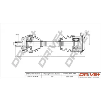 Arbre de transmission Dr!ve+ DP2110.10.0038