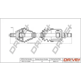 Arbre de transmission Dr!ve+ DP2110.10.0040