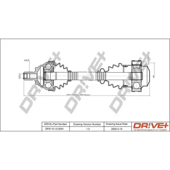 Arbre de transmission Dr!ve+ DP2110.10.0041
