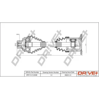 Arbre de transmission Dr!ve+ DP2110.10.0048