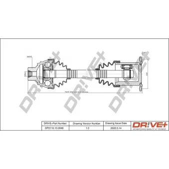 Arbre de transmission Dr!ve+
