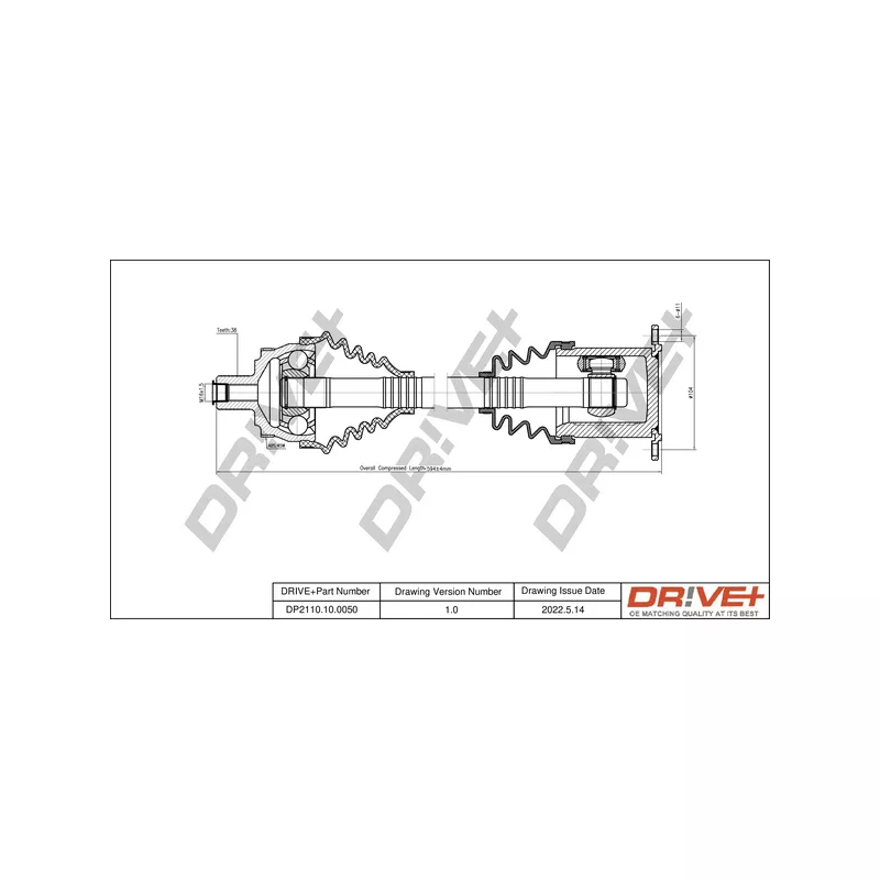 Arbre de transmission Dr!ve+ DP2110.10.0050