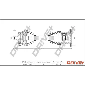 Arbre de transmission Dr!ve+ DP2110.10.0053