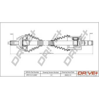 Arbre de transmission Dr!ve+ DP2110.10.0067