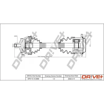 Arbre de transmission Dr!ve+ DP2110.10.0069