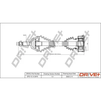 Arbre de transmission Dr!ve+ DP2110.10.0070