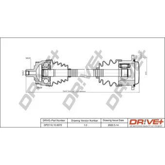 Arbre de transmission Dr!ve+ DP2110.10.0072