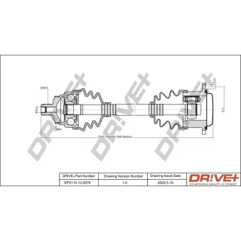 Arbre de transmission Dr!ve+ DP2110.10.0079