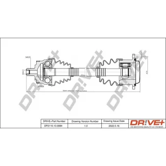 Arbre de transmission Dr!ve+ DP2110.10.0084