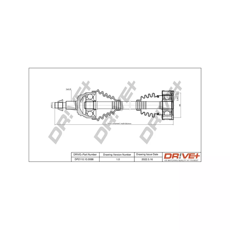 Arbre de transmission Dr!ve+ DP2110.10.0088