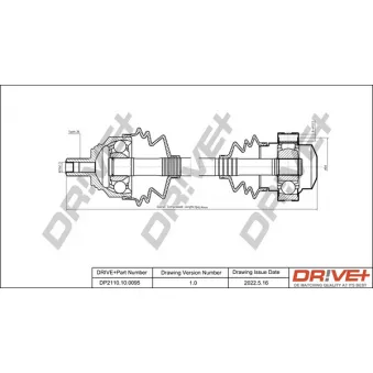 Arbre de transmission Dr!ve+ DP2110.10.0095