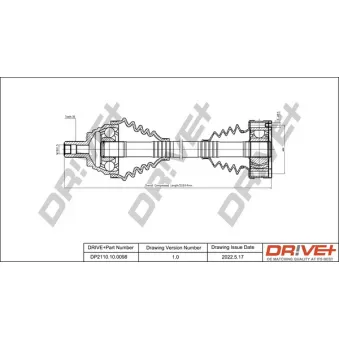 Arbre de transmission Dr!ve+ DP2110.10.0098