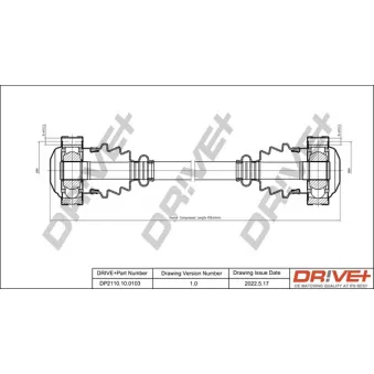 Arbre de transmission Dr!ve+ DP2110.10.0103