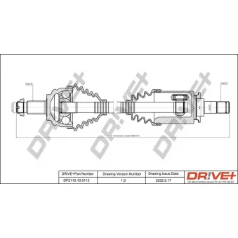 Arbre de transmission Dr!ve+ DP2110.10.0113