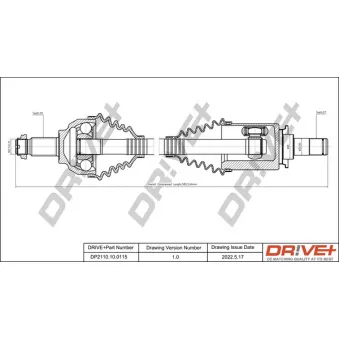 Arbre de transmission Dr!ve+