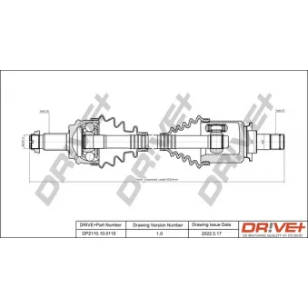 Arbre de transmission Dr!ve+ DP2110.10.0119