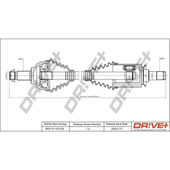 Arbre de transmission Dr!ve+