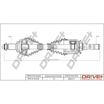 Arbre de transmission Dr!ve+