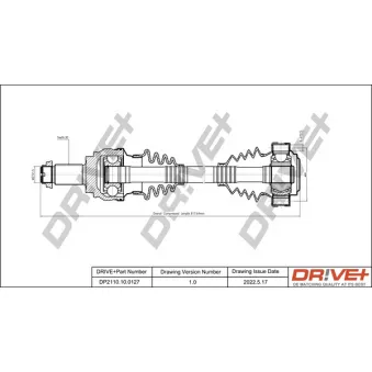 Arbre de transmission Dr!ve+ DP2110.10.0127