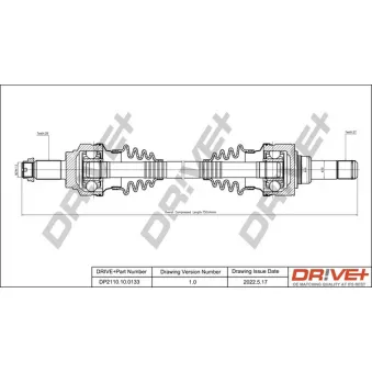 Arbre de transmission Dr!ve+ DP2110.10.0133