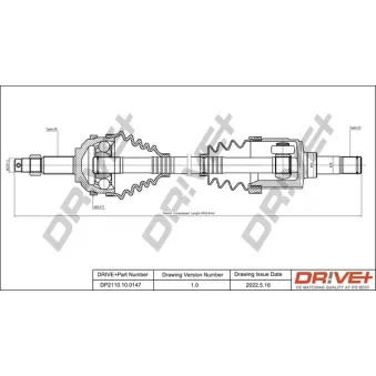 Arbre de transmission Dr!ve+ DP2110.10.0147