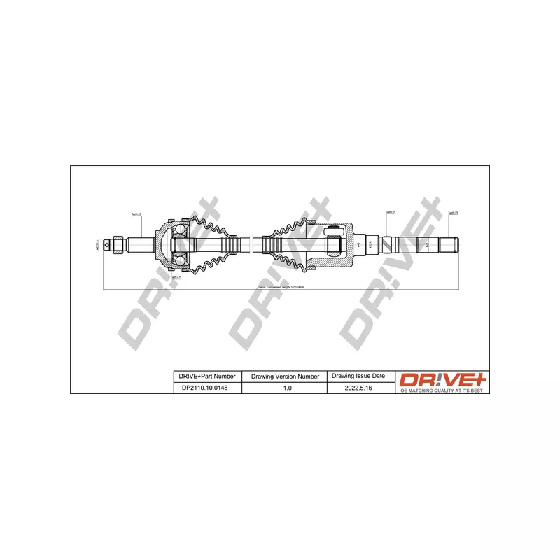 Arbre de transmission Dr!ve+ DP2110.10.0148