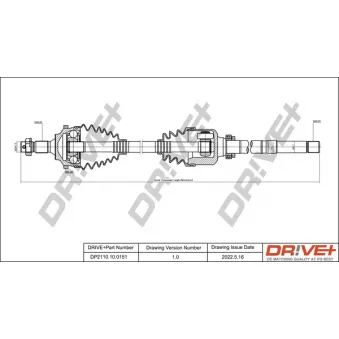 Arbre de transmission Dr!ve+ DP2110.10.0151