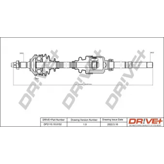 Arbre de transmission Dr!ve+ DP2110.10.0152